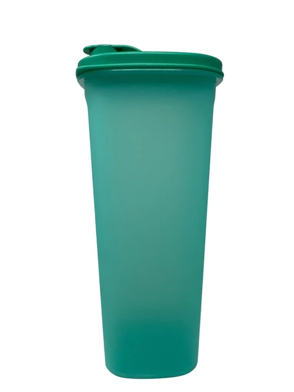 Tupperware Juice Container Green Slimline Tall Square 2 Quarts 5772D-1 Pitcher